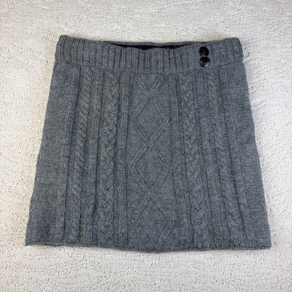 Women's Laundromat Size Medium 100% Wool Cable Knit Mini Skirt Y2K